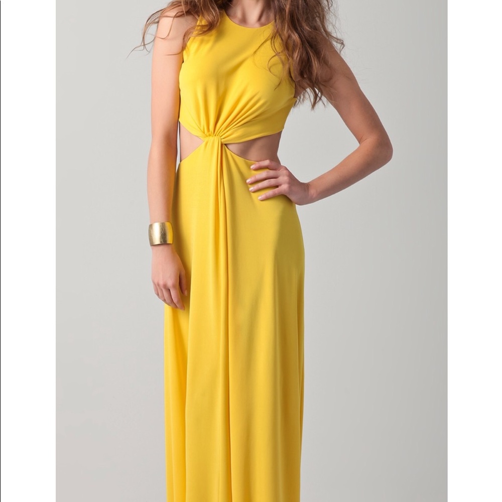 BCBG OLESYA GOWN IN RED